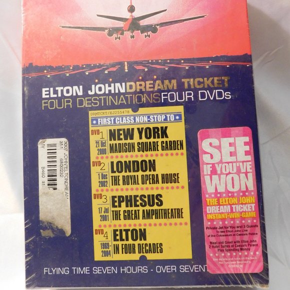 ELTON JOHN DREAM TICKET DVD Box Set - Picture 1 of 4